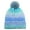 Blue, variant on Winter Beanies Womens Winter Knitted Beanie Hat Knitted Soft Ski Cuff Cap with Pom Pom Warm Fleece Lined Hat