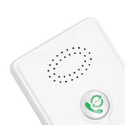 2-Way Voice Intercom Wireless Communication System Hands-Free Voice Activated Rechargeable Calling Unit 1000m 3280.8ft Range White 2 Pack-white