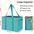 thumbnail image 2 of Neighborly Nook Reusable Grocery Bags [3 Pack],Large Grocery Tote Bag Water Resistant Shopping Bags Foldable Grocery Bag for Clothes,Shoes and Picnic,Green, 2 of 14