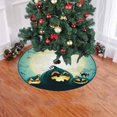 thumbnail image 2 of FMSHPON Halloween Pumpkins Moon Xmas Christmas Tree Skirt Stand Mat for Holiday Party Decoration Indoor Outdoor 36 inches, 2 of 3