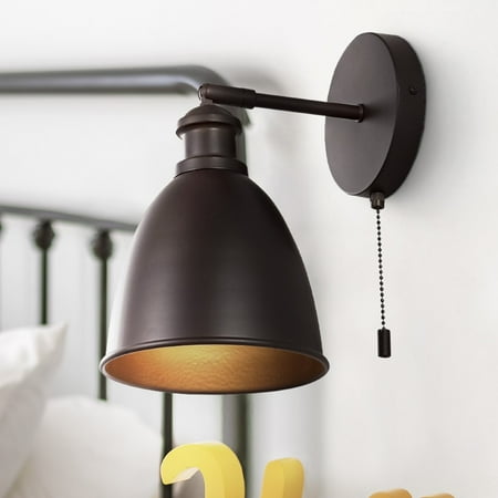 

Hudson 6.5 1-Light Farmhouse Bohemian Iron LED Sconce Oil Rubbed Bronze