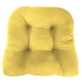 thumbnail image 2 of Jordan Manufacturing 3-Piece Sunray Yellow Solid Tufted Outdoor Cushion with 1 Wicker Bench Cushion and 2 Wicker Seat Cushions, 2 of 11