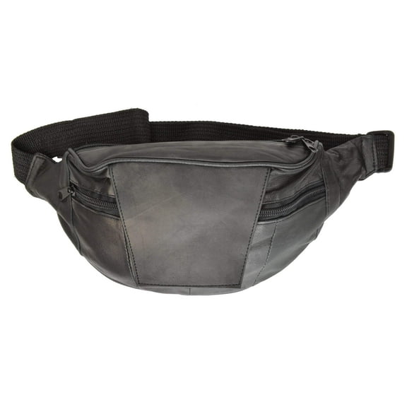 Unisex Genuine Leather Fanny Pack Waist Pouch Belt Bag Purse Hip Pouch Travel