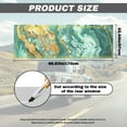 thumbnail image 7 of SEANATIVE Rear Window Decals for Trucks Full Back Window Decals Stain-resistant Pickup Graphic Perforated One-Way Vision Film Sticker Car Decoration, Marble Green Gold, 7 of 7
