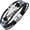 003-silver, variant on Retro Guitar Leather Bracelet for Man Women Unique Bead Braided Handmade Ethnic Tribal Cuff Multi-Layer Cords Wrap Music Shape Punk Rock Jewelry Gifts Wristband