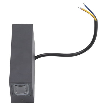 

LED Wall Sconce 2 Beads Black Shell Warm Light LED Up Down Wall Light 6W Heat Dissipation For Corridor