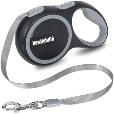 New Comfort Large Tape Retractable Dog Leash, 16 ft, Gray(for Dogs up to 110 lbs)-Newlight66
