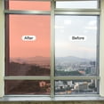 thumbnail image 5 of Window Film, Glass Sun Blocking, Heat Control Self Adhesive Orange Window Tint, 6.6x1.97ft for Home Office, 5 of 6