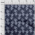 thumbnail image 1 of oneOone Georgette Viscose Fabric Leaves & Floral Block Print Sewing Fabric BTY 42 Inch Wide, 1 of 4