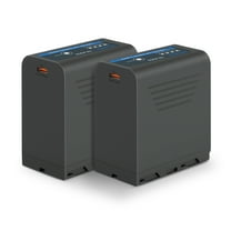 Neewer Basics 2-Pack NP-F970 Batteries (7800mAh) - 30W Type-C PD, for Sony/Canon/Nikon Cameras & LED Lights