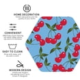 thumbnail image 4 of Disketp Cherry Funny Coasters,4 Pcs Leather Coasters With Holder, Perfect Housewarming Hostess Gifts,Protect Furniture From Water Marks Scratch And Damage, 4 of 9