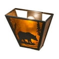 thumbnail image 3 of Meyda Tiffany 116311 Bear 2 Light 12" Tall Wall Sconce - Bronze, 3 of 6
