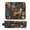 Cheetahs and Jungle Foliage Pattern, variant on Hair Tool Organizer Bag with Heat Resistant Mat Removable Travel Storage Case for Hot Air Brushes Curling Irons Cheetah and Jungle Leaves