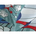 thumbnail image 4 of Ambesonne Bowling Party Quilted Bedspread Set 3 Pcs, Retro Comic Blast, Queen Size, Multicolor, 4 of 5