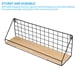 thumbnail image 4 of Estante De Pared Sin Agujeros Estante De Almacenamiento Retro Estantes Flotantes Montados En La Pared Estante De Metal Rústico Speravity HA025229-03, 4 of 6