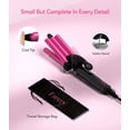 thumbnail image 5 of FARERY Mini Crimper Hair Iron, 1/2 Inch Mini Waver Curling Iron, Hotpink, 5 of 5