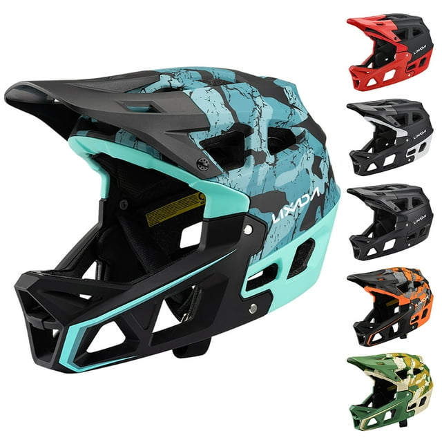 Safety headgear,Bike - Safety Visor 3-layer Mountain Bike Mtb Helmet Downhill Mtb Helmet With Safety Helmet Downhill Helmet Safety Helmet Suitable Safety Bike Riders Downhill Mtb Bike Riders