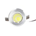 thumbnail image 2 of Mini Recessed COB Spotlight Stable Heat Dissipation LED Recessed Ceiling Spotlight 3W Silver Lamp Body AC85‑265V Warm White Light 3000K, 2 of 4