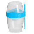 thumbnail image 1 of Estbridge Breakfast On the Go Cups Take and Go Yogurt Cup with Topping Cereal Cup with spoon and fork Overnight Oats or Oatmeal Container Jar 870ml, 1 of 18