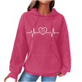 thumbnail image 1 of Cameland Hauts pour Femmes Manches Longues Automne Hiver Sweat à Capuche Pull Confortable, 1 of 3