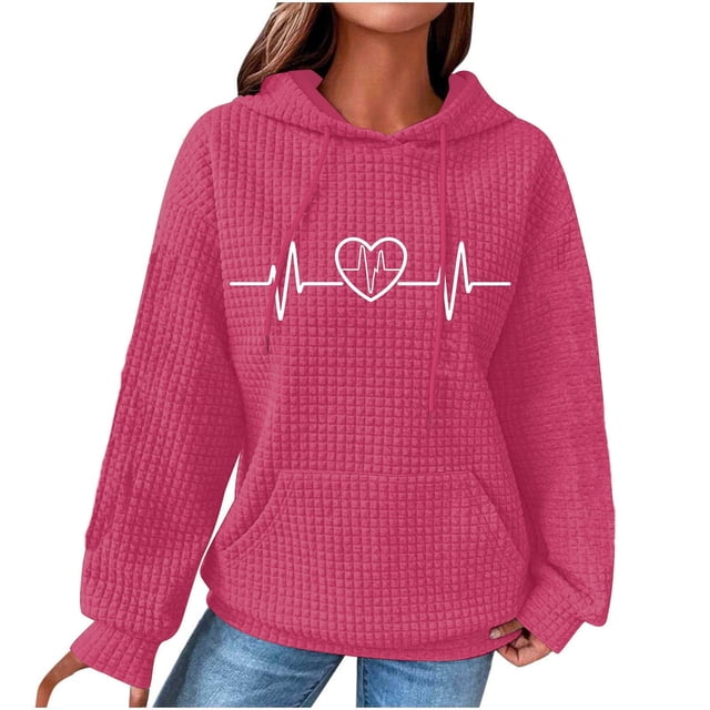 Cameland Hauts pour Femmes Manches Longues Automne Hiver Sweat à Capuche Pull Confortable