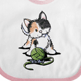 thumbnail image 4 of Inktastic Calico Kitten For Darks Boys or Girls Baby Bib, 4 of 4