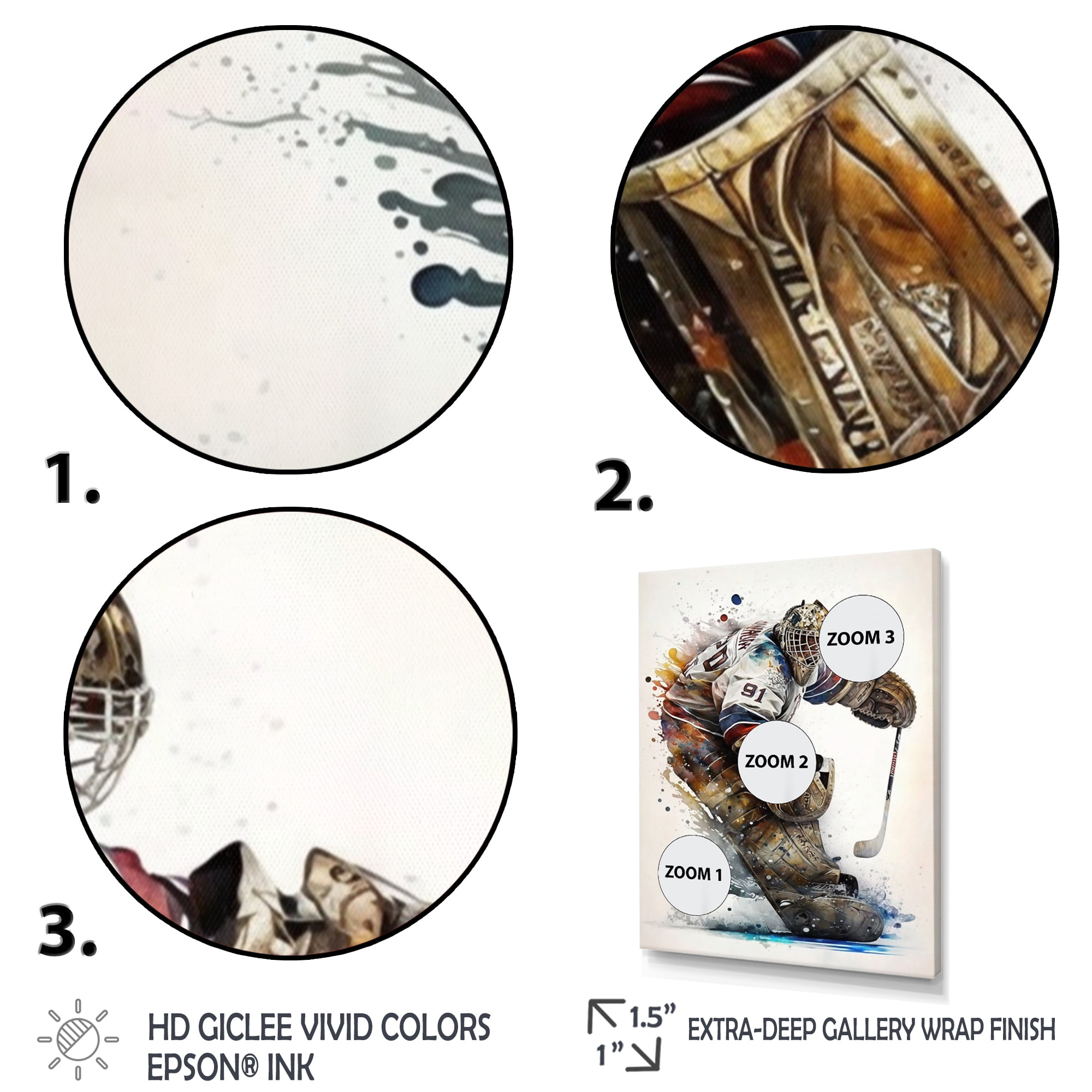 Designart Goal Tender During Game IV Canvas Wall Art