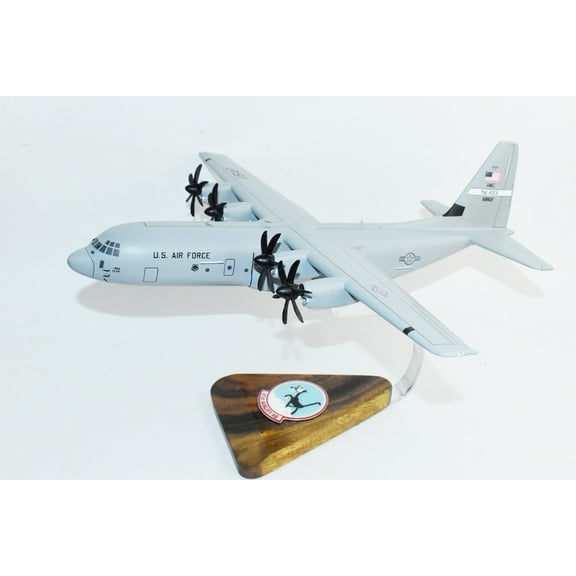 Lockheed Martin® C-130J-30, 41st Airlift Squadron Blackcats, 21 Mahogany Scale Model