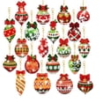 thumbnail image 2 of Christmas Diamond Painting Keychain Kit with 5D Full Drill Rhinestone Acrylic Pendants, 20 Pack Assorted Festive Holiday Designs, for Adults and Teens, Diy Decoration Craft Kit, 2 of 7