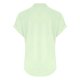 thumbnail image 5 of Camiseta sin mangas de verano para mujer, corte holgado, cuello en V plisado, sin mangas, bajo curvo, fluida, 5 of 5