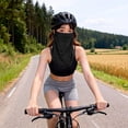thumbnail image 6 of Women's Sun Protection Face Mask, Ice Silk Breathable UV Neck Gaiter and Face Cover, Lightweight for Outdoor Activities, Travel, Cycling, and Sun Exposure-Black, 6 of 8