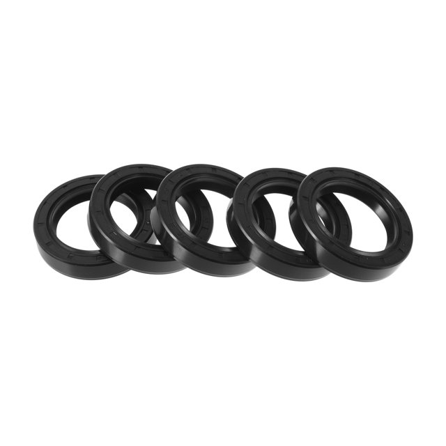 Sellos de aceite universales TC de doble labio con resorte de acero, sellos de eje rotativo de alta presión de goma NBR negra, 5 piezas 35x50x10mm