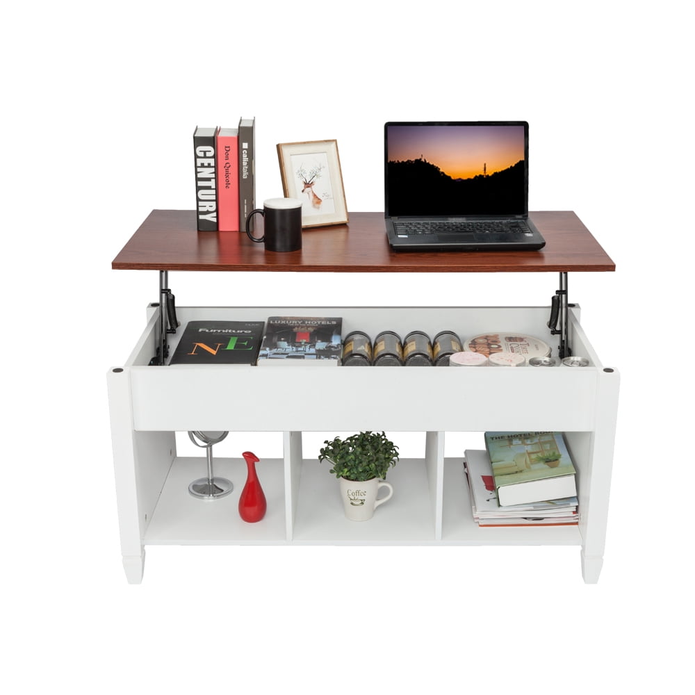 Private Jungle Lift Top Coffee Table Modern Furniture Hidden Compartment and Lift Tabletop,Brown White Private Jungle Lift Top Coffee Table Modern Furniture Hidden Compartment and Lift Tabletop,Brown White