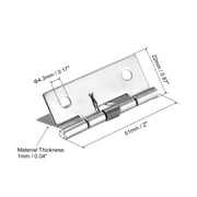 Uxcell Spring Loaded Hinges, 2 304 Stainless Steel Self Closing Hinge for Furniture 4 Pack