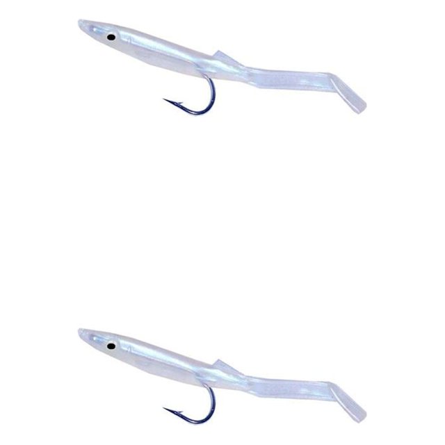 relayinert 6 Pieces Fishing Lures Angling Accessories Professional Small Simulation Bait Hook Tackle Accessory Fish Baits Blue pearl 2Set