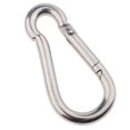 thumbnail image 1 of Mosquetón de acero inoxidable shamjiam para llavero Camping M5 Color plata, 1 of 7