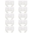 thumbnail image 1 of 10pcs Plastic Drawer Track Guides Slides Replacement Furniture Parts (White), 1 of 7