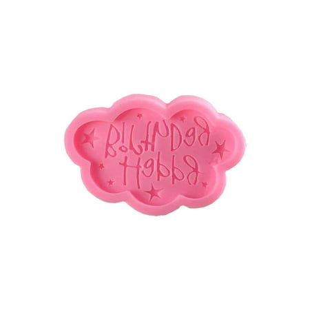 

Happy Birthday Cake Decoration Mold DIY Cloud Shape Fondant Chocolate Candy Mould Baking Tool