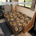 thumbnail image 5 of FOR U DESIGNS Camo Hunting Maple Leaves Print RV Furniture Protector for Sofa Bed 2-Piece Stretch Camper Couch Covers for Jackknife Sofa Non-Slip Washable Easy to Install RV Furniture Protector, 5 of 7