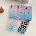 thumbnail image 5 of Compatible with iPhone 14 Pro Max Gradient Clear Case Bling Shiny Cherry Pattern Blossoms Electroplating Lens Frame Bumper Fashion Luxury Shockproof Cover for Women Girls, 5 of 6