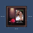 thumbnail image 2 of 40th Wedding Anniversary Picture Frame, Ruby Anniversary Gift for Parents or Grandparents, 2 of 6