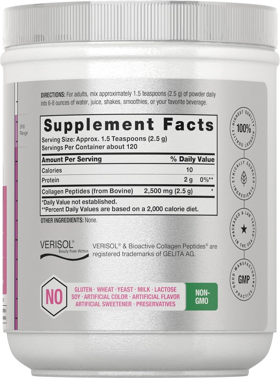 Skin Rejuvenator Powder 10.58 oz | Bioactive Collagen Peptide | by Horbaach