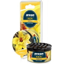 AREON Ken 1.23 oz. Canister Car Air Freshener in a Can Vanilla |4-Pack