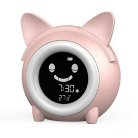 Cute Cat Alarm Clock for Kids: Night Light & Sleep Training Timer!