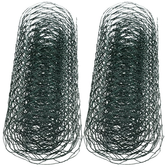 HEMOTON 2 Rolls Green Chicken Wire Chicken Wire Netting for Floral Arrangements Garden Supplies