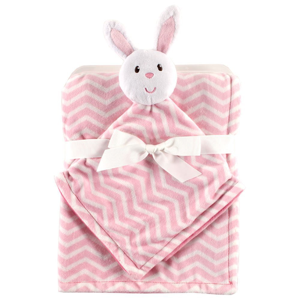 Hudson Baby Plush Blanket and Animal Security Blanket Set 