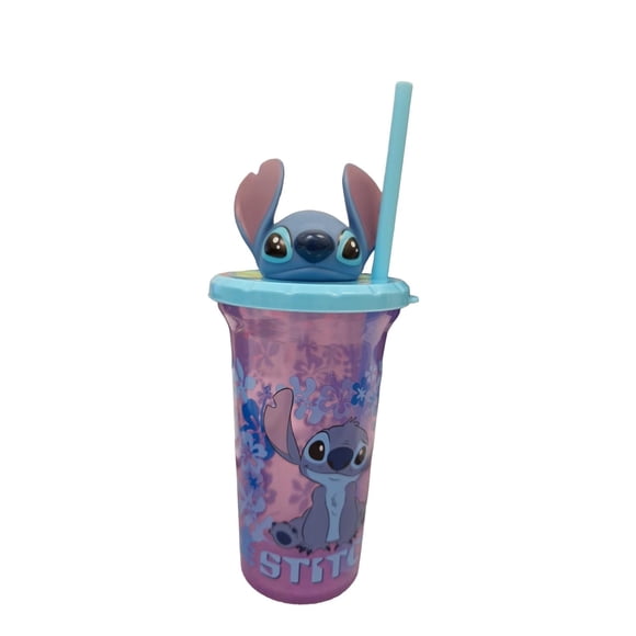 Tumbler Zak Designs Stitch Buddy Sips 450mL w/ Straw and Lid