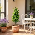 thumbnail image 6 of Doghiosgha Artificial Flower Stake Faux Floral Garden Stake for Home Front Porch Patio Wedding Decor, 19.7 Inch, Green, 6 of 6
