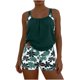 thumbnail image 2 of Traje de baño de dos piezas para mujer, tankini, estampado de hojas, bikini dividido, traje de baño de dos piezas para mujer, tankinis, trajes de baño de 2 piezas para mujer, trajes de baño para mujer, 2 of 6