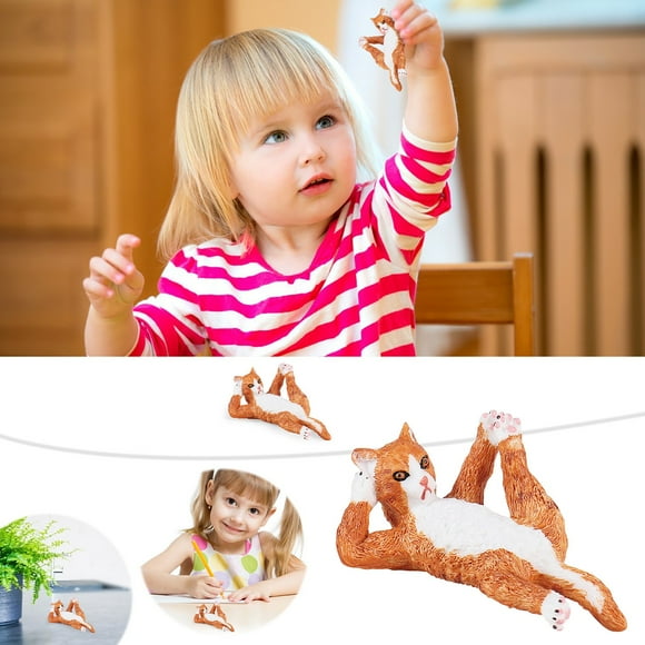 Clearance Sales! Aqestyerly Children's Simulation Animals Model Toys Domestic Cats Pet Cats Playing Cats Toys And Hobbies Clearance